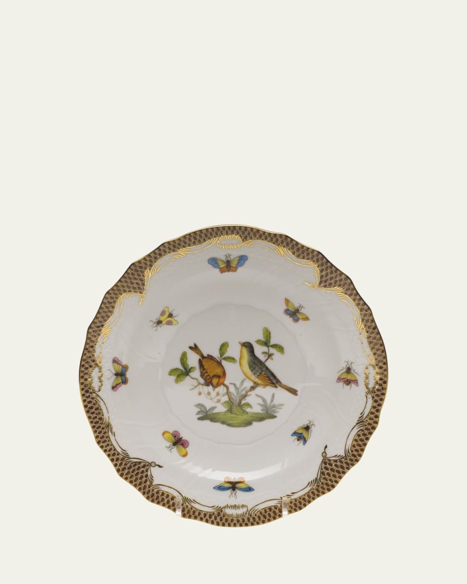 Rothschild Bird Brown Motif 07 Salad Plate